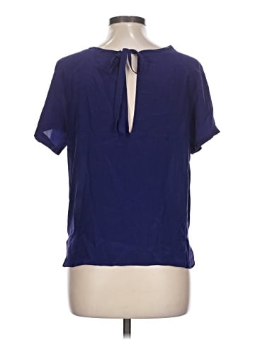 Aryn K. Short Sleeve Silk Top (view 2)