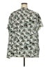 Kasper 100% Polyester Tropical Green Short Sleeve Blouse Size 3X - photo 2