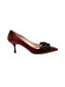 Prada Color Block Burgundy Heels Size EU 38 1/2 - photo 1