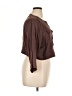Torrid Brown 3/4 Sleeve Button-Down Shirt Size 1X Plus (1) - photo 4