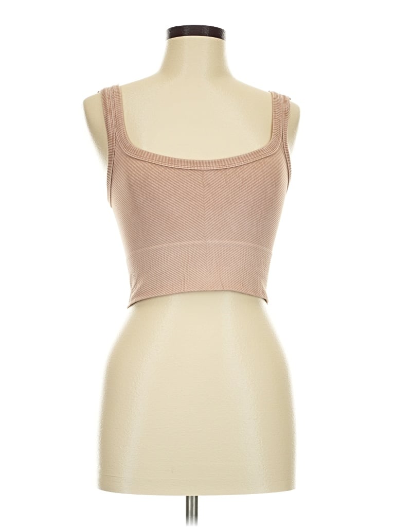 Pre-owned Nikibiki Tube Top Tan Strapless Neckline Tops