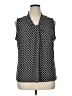 Kasper Black Sleeveless Blouse Size XL - photo 1
