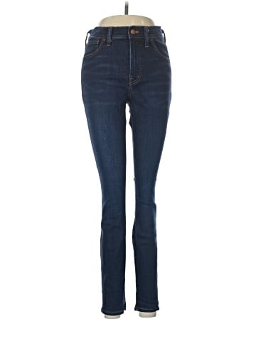 Madewell 9" Mid-Rise Skinny Jeans in Larkspur Wash: TENCEL&trade; Denim Edition (view 1)
