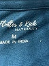 Flutter & Kick 100% Cotton Blue Long Sleeve Blouse Size Med Maternity - photo 3