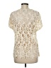 Neiman Marcus 100% Cotton Ivory Short Sleeve Blouse Size M - photo 2