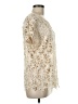 Neiman Marcus 100% Cotton Ivory Short Sleeve Blouse Size M - photo 4