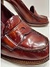 Prada 100% Leather Burgundy Heels Size EU 40 - photo 5