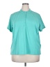 Columbia 100% Polyester Teal Short Sleeve Blouse Size 2X - photo 1