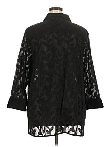 Foxcroft 3/4 Sleeve Button-Down Shirt (view 2)