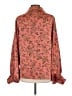 Daytrip 100% Polyester Paisley Orange Long Sleeve Blouse Size L - photo 2