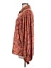 Daytrip 100% Polyester Paisley Orange Long Sleeve Blouse Size L - photo 5