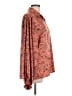 Daytrip 100% Polyester Paisley Orange Long Sleeve Blouse Size L - photo 4