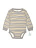Carter's 100% Cotton Gray Long Sleeve Onesie 9-12 MO / 12 MO - photo 1