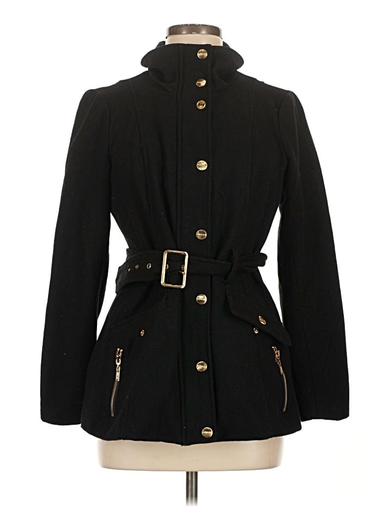 Pre-owned Guess Coat In Black