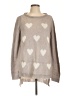LC Lauren Conrad Hearts Tan Pullover Sweater Size L - photo 1