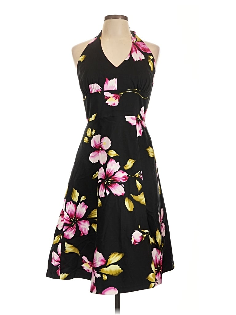 Pre-owned Donna Ricco Cocktail Dress In Black