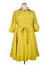 Sharagano Yellow Trenchcoat Size 18W - photo 1