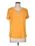 Always Indigo Orange Short Sleeve Top Size L - photo 1