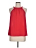 Halogen 100% Polyester Red Sleeveless Blouse Size Med Petite - photo 1