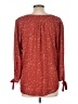 Monday Fun 100% Polyester Red Long Sleeve Blouse Size L - photo 2