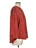 Monday Fun 100% Polyester Red Long Sleeve Blouse Size L - photo 4