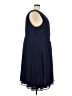 Roaman's Solid Blue Cocktail Dress Size 32W - photo 4