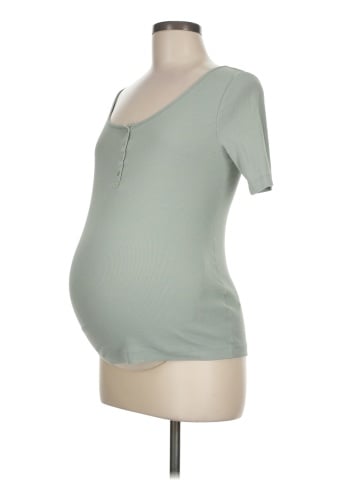 H&M Mama Short Sleeve Henley (view 1)