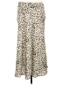 Cider 100% Polyester Animal Print Ivory Casual Skirt Size XL - photo 2