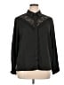 1.State 100% Polyester Black Long Sleeve Blouse Size XL - photo 1