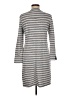 Peach Stripes Gray Casual Dress Size M - photo 2