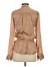Bebe 100% Silk Tan Long Sleeve Silk Top Size XS - photo 2