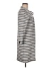 Peach Stripes Gray Casual Dress Size M - photo 4