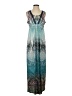 One World Paisley Teal Casual Dress Size S - photo 1