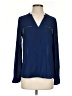 Atmosphere Blue Long Sleeve Blouse Size 4 - photo 1