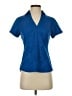Express Blue Short Sleeve Blouse Size XS - photo 1