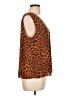 Worthington 100% Polyester Brown Sleeveless Top Size L - photo 4