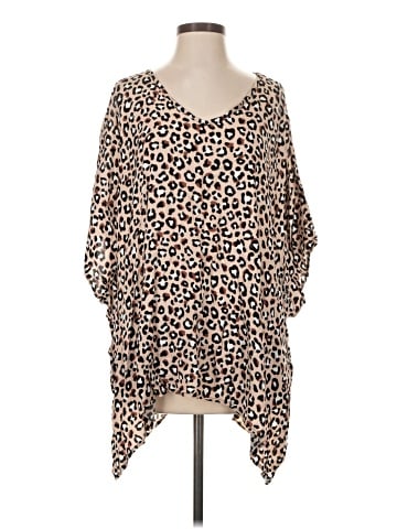 Cotton Bleu 3/4 Sleeve Blouse (view 1)