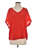 Alya Red Short Sleeve Blouse Size S - photo 1