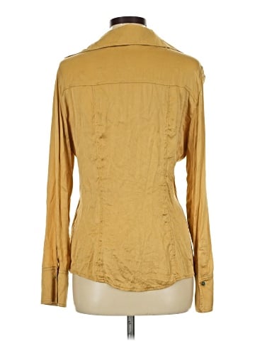 Cache Long Sleeve Silk Top (view 2)