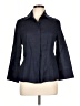 Ellen Tracy Blue 3/4 Sleeve Button-Down Shirt Size 10 - photo 1
