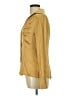 Cache Metallic Gold Long Sleeve Silk Top Size L - photo 5