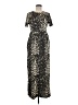 Threadbare Animal Print Black Casual Dress Size 6 - photo 1