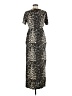 Threadbare Animal Print Black Casual Dress Size 6 - photo 2