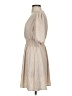 Shore 100% Polyester Hearts Tan Casual Dress Size XS - photo 5