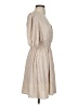 Shore 100% Polyester Hearts Tan Casual Dress Size XS - photo 4