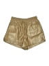 Lumiere 100% Polyester Metallic Gold Shorts Size S - photo 1