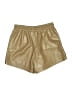Lumiere 100% Polyester Metallic Gold Shorts Size S - photo 2