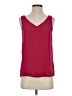 Cleo 100% Polyester Burgundy Sleeveless Top Size XS - photo 1