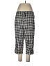 Per Se Checkered-gingham Black Casual Pants Size L - photo 1