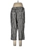 Per Se Checkered-gingham Black Casual Pants Size L - photo 2